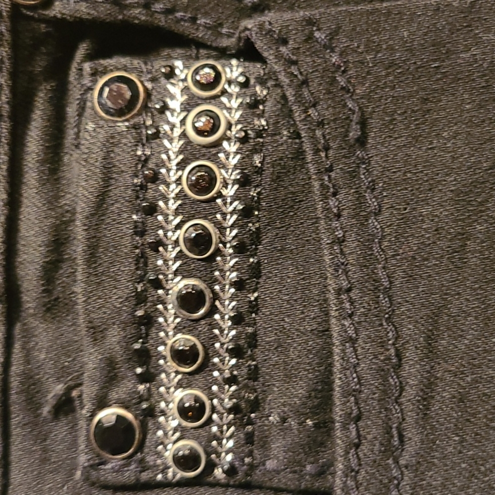 One 5 One Straight Leg Black Jeans - Picture 8 of 12